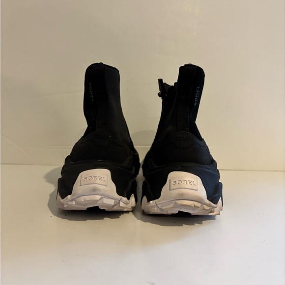 Sorel Women's Kinetic Breakthru Acadia Waterproof Sneaker Booties in Black - Picture 10 of 11